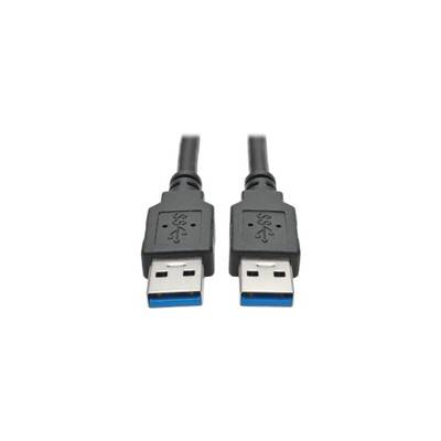Tripp Lite 6 ft U320-006-BK A/A 28/24 AWG 5 Gbps M/M Cable USB 3.0 SuperSpeed Black USB Type-A to Type-A 