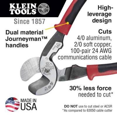 Klein Tools 63215 High Leverage Compact Cable Cutter