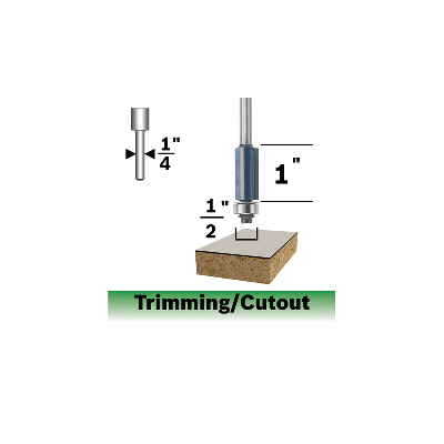 BOSCH 85216MC CT 1 2 X 1 FLUSH TRIM w BB 3F 1 4S