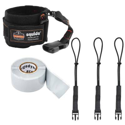 Ergodyne Squids 3192 Wrist Lanyard Tethering Kit, 3 lbs.