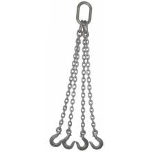 Acco Chain 384OS5 3/8" Four Leg Chain Sling Oblong Sling Hooks 5'