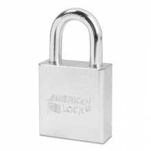 American Lock A5200KD Solid Steel Padlock Satin Chrome Fini (1 EA)