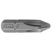 APEX® 071-440-2-ACR2-RX 43892 #2 PHILLIPS ACR INSERT BIT 1/4" HEX DR(13 BIT/1 BAG)