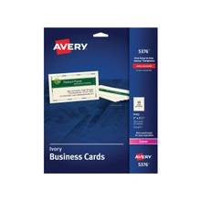 Avery Business Card - A8 - 2" x 3.50" - 250 / Pack - Ivory