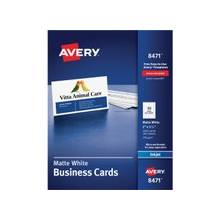 Avery Business Card - A8 - 2" x 3.50" - Matte - 1000 / Box - White