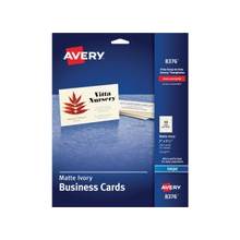 Avery Business Card - A8 - 2" x 3.50" - Matte - 250 / Pack - Ivory