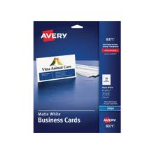 Avery Business Card - A8 - 2" x 3.50" - Matte - 250 / Pack - White