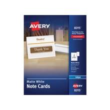Avery Note Card - 5.50" x 4.25" - Matte - 60 / Box - White