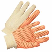 Anchor Brand 1090 Anchor Canvas Glove W/ Orange Pvc Dots (12 PR)