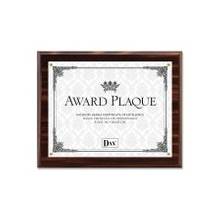 DAX Award Plaque - Holds 8.50" x 11" Insert - Wall Mountable - Horizontal, Vertical - Acrylic - Walnut