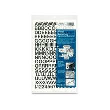 Chartpak Vinyl Letters and Numbers - 12 Numbers, 167 Capital Letters - Self-adhesive - Easy to Use - 0.50" Height - Black - Vinyl - 201 / Pack