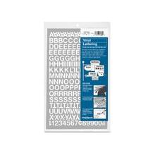 Chartpak Vinyl Letters and Numbers - 12 Numbers, 167 Capital Letters - Self-adhesive - Easy to Use - 0.50" Height - White - Vinyl - 1 / Pack