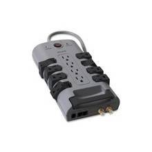 Belkin SurgeMaster 12-Outlets Surge Suppressor - 12 x AC Power - 4320 J - Phone, Coaxial Cable Line