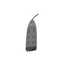 Belkin SurgeMaster Home/Office BE10823006 8-Outlets Surge Suppressor - 8 Receptacle(s) - 3550 J - 125 V AC Input - Cable Modem/DSL/Fax/Phone, Coaxial Cable Line