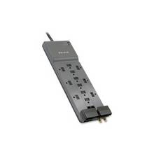 Belkin SurgeMaster Professional 12-Outlets Surge Suppressor - 12 Receptacle(s) - 3960 J - 125 V AC Input - Coaxial Cable Line, Ethernet, Phone