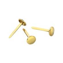 ACCO® Brass Fasteners - 1" Length - Flexible, Heavy Duty, Corrosion-free, Self-piercing Point, Rust Proof - 100 / Box - Brass