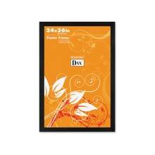 DAX Poster Frame - Holds 24" x 36" Insert - Wall Mountable - Vertical, Horizontal - Wood - Black