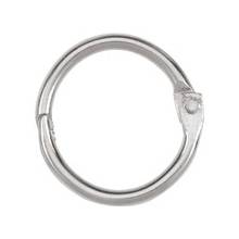 Acco® Loose Leaf Rings - 125 x Sheet Capacity - Silver - Nickel - 100 / Box