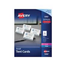 Avery Tent Card - 2" x 3.50" - 160 / Box - White