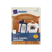 Avery Iron-on Transfer Paper - Letter - 8.50" x 11" - Matte - 12 / Pack - White