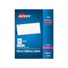 Avery Easy Peel Mailing Label - Permanent Adhesive - 1.75" Width x 0.50" Length - Rectangle - Laser - White - 20000 / Box