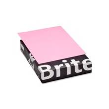 Mohawk Brite-Hue Colored Paper - Letter - 8.50" x 11" - 20 lb Basis Weight - Smooth - 500 / Ream - Ultra Pink
