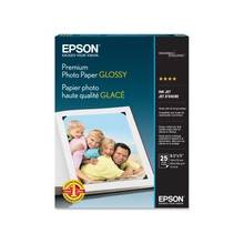 Epson Premium Photo Paper - Letter - 8.50" x 11" - Glossy - 1 Each - Bright White