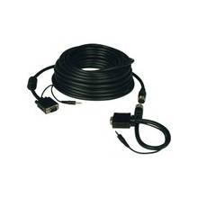 Tripp Lite 50ft SVGA / VGA Coax Monitor Cable with Audio and RGB High Resolution Easy Pull HD15 M/M 50' - (HD15 M/M) 50-ft.