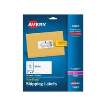Avery Shipping Label - Permanent Adhesive - 2" Width x 4" Length - 10 / Sheet - Rectangle - Laser, Inkjet - White - 100 / Pack