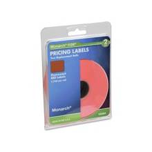Paxar Easy-load Pricemarker Label - 0.62" Width x 0.87" Length - Rectangle - Red - Paper - 3500 / Pack