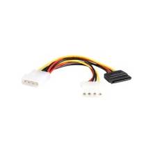 StarTech.com 6in LP4 to LP4 SATA Power Y Cable Adapter - 6 - LP4 - SATA