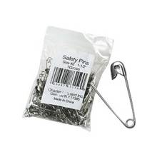 CLI Assorted Sizes Safety Pins - Rust Resistant - 144 Pack - Silver - Steel