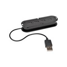 Tripp Lite 4-Port USB 2.0 Mobile Hi-Speed Ultra-Mini Hub w/ Power Adapter - USB - External - 4 USB Port(s)