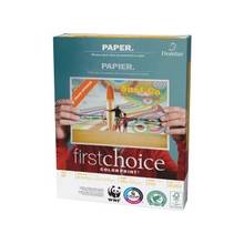 First Choice ColorPrint - Letter - 8.50" x 11" - 28 lb Basis Weight - 500 / Ream - White