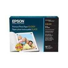 Epson Premium Photo Paper - 4" x 6" - 68 lb Basis Weight - High Gloss - 92 Brightness - 100 / Pack - White