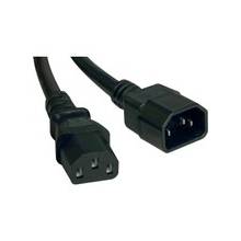 Tripp Lite 6ft Power Cord Extension Cable C14 to C13 Heavy Duty 15A 14AWG 6' - 15A, 14AWG (IEC-320-C14 to IEC-320-C13) 6-ft."
