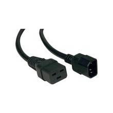 Tripp Lite 2ft Power Cord Extension Cable C19 to C14 Heavy Duty 15A 14AWG 2' - (IEC-320-C19 to IEC-320-C14) 2-ft.