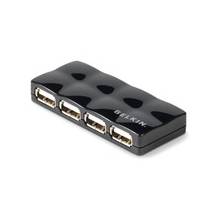 Belkin Hi-Speed 4-port USB 2.0 Mobile Hub - 4 x 4-pin Type A Female USB 2.0 - External