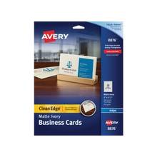 Avery Business Card - A8 - 2" x 3.50" - Matte - 200 / Pack - Ivory
