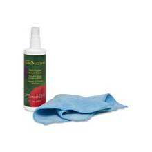 Compucessory LCD/Plasma Screen Cleaner with Cloth - For Display Screen - Alcohol-free - 1 / Kit - Green