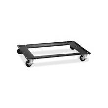 Hirsh Commercial Cabinet Dolly - 1000 lb Capacity - 4 Casters - Metal - 5.5" Width x 27" Depth x 5.5" Height - Black
