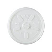 Dart Lids for Foam Cups and Containers - Plastic - 1000 / CartonWhite, Translucent