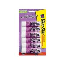 Avery Clear Drying Permanent Glue Stics - 0.260 oz - 6 / Pack - Purple