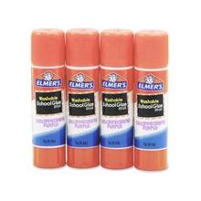 Elmer's Washable Nontoxic Glue Sticks - 0.240 oz - 4 / Pack - Purple