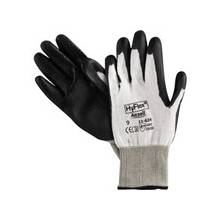 HyFlex Dyneema Gloves - Large Size - Spandex, Nylon, Polyurethane - Black, White - Lightweight, Abrasion Resistant - For Healthcare Working - 1 / Pack