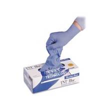 Ansell Health Disposable Nitrile Gloves - Large Size - Nitrile - Blue - Durable, Chemical Resistant, Disposable, Comfortable, Textured Fingertip, Beaded Cuff, Rolled Cuff, Textured Finish, Powder-free, Textured - For Food Handling, Laboratory Application