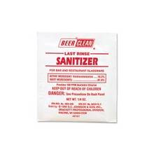 Diversey Last Rinse Sanitizer - Powder - 0.25 oz (0.02 lb) - 100 / Carton - Yellow
