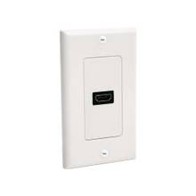 StarTech.com Single Outlet Female HDMI® Wall Plate White - 1-gang - HDMI Digital Audio/Video - White