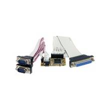 StarTech.com 2s1p Serial Parallel Combo Mini PCI Express Card for Embedded Systems - 2 x 9-pin DB-9 Male RS-232 Serial