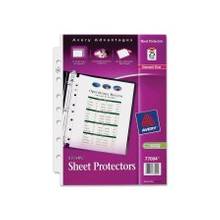 Avery Sheet Protector - 1 x Sheet Capacity - 5.50" x 8.50" Sheet - Rectangular - Clear - Polypropylene - 25 / Pack